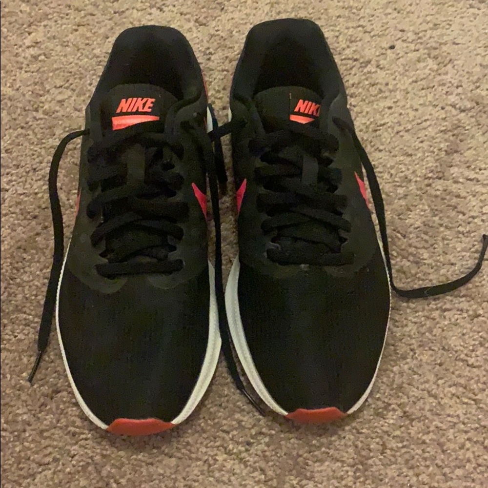 Nike pink and black shoes